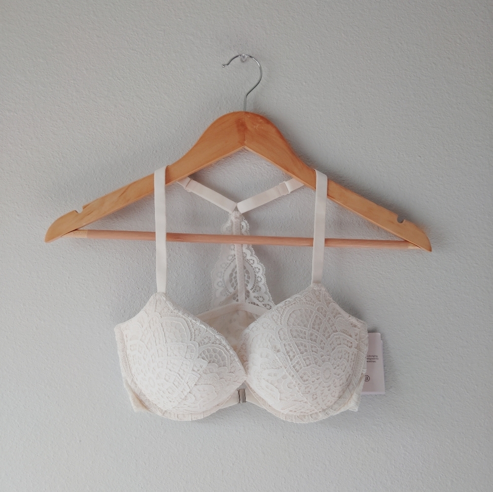 Auden Lace Cream Bra